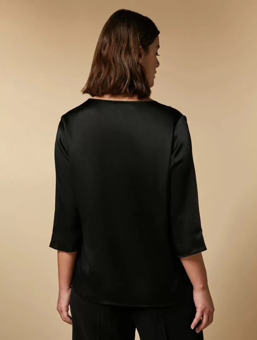 Shop Boxy Satin Blouse Blouses & Shirts