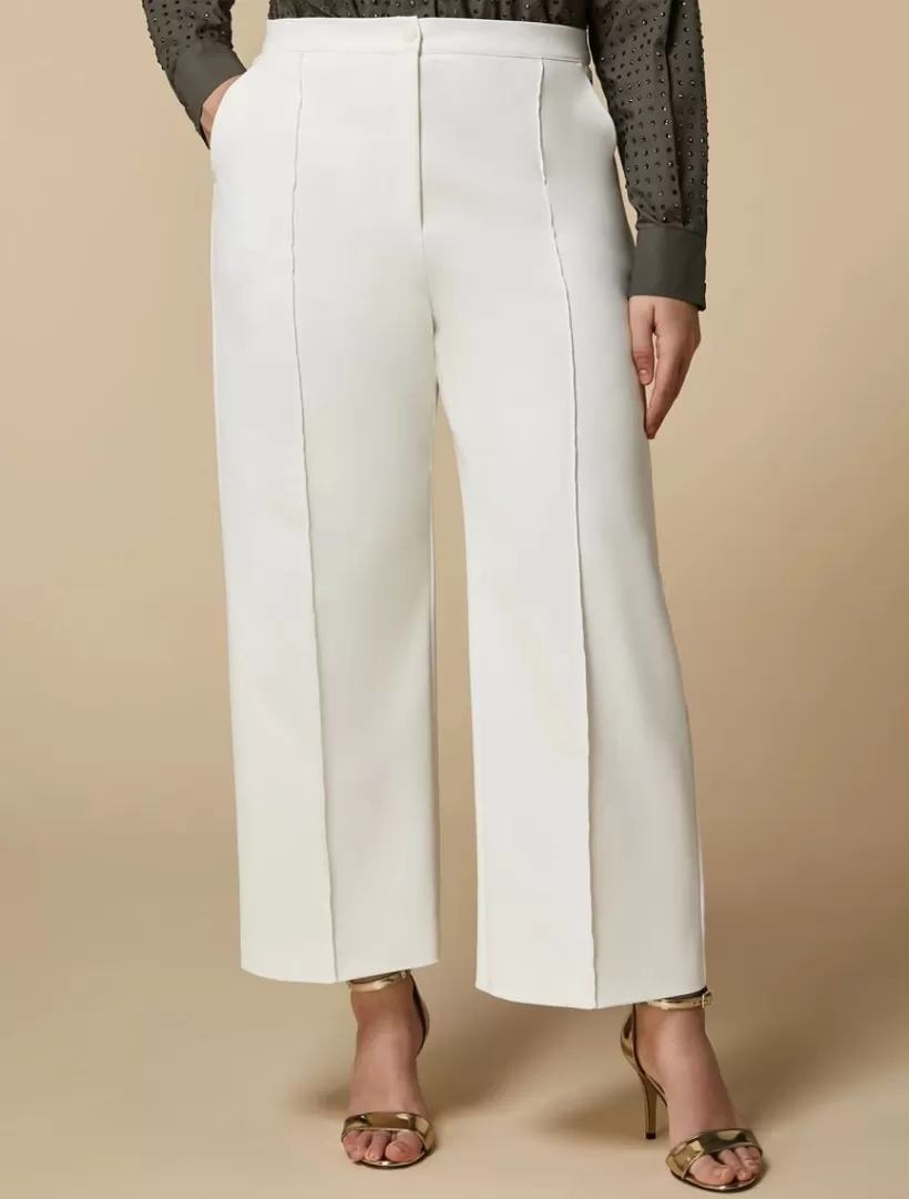 Fashion Cotton Canvas Straight Trousers Trousers