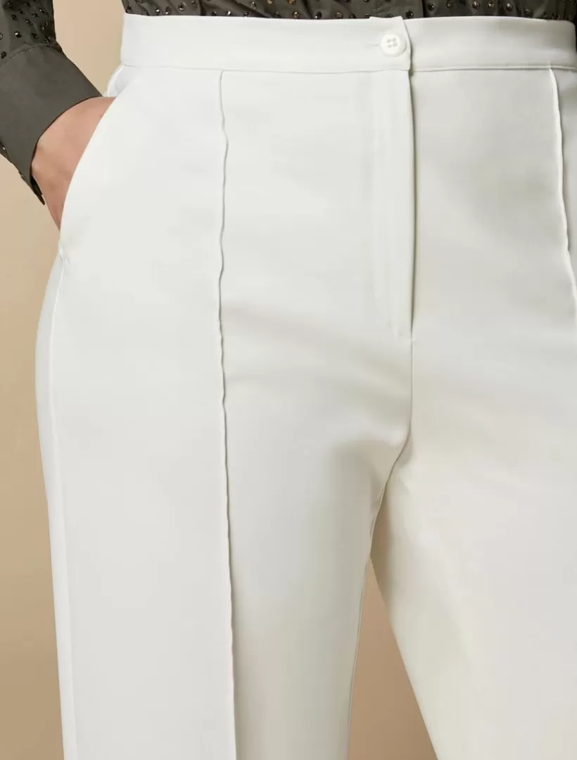 Fashion Cotton Canvas Straight Trousers Trousers