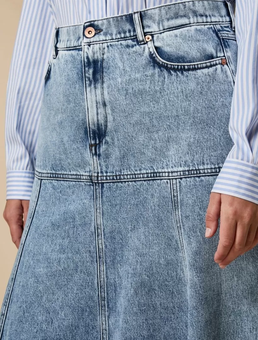 Online Cotton Denim Skirt Skirts