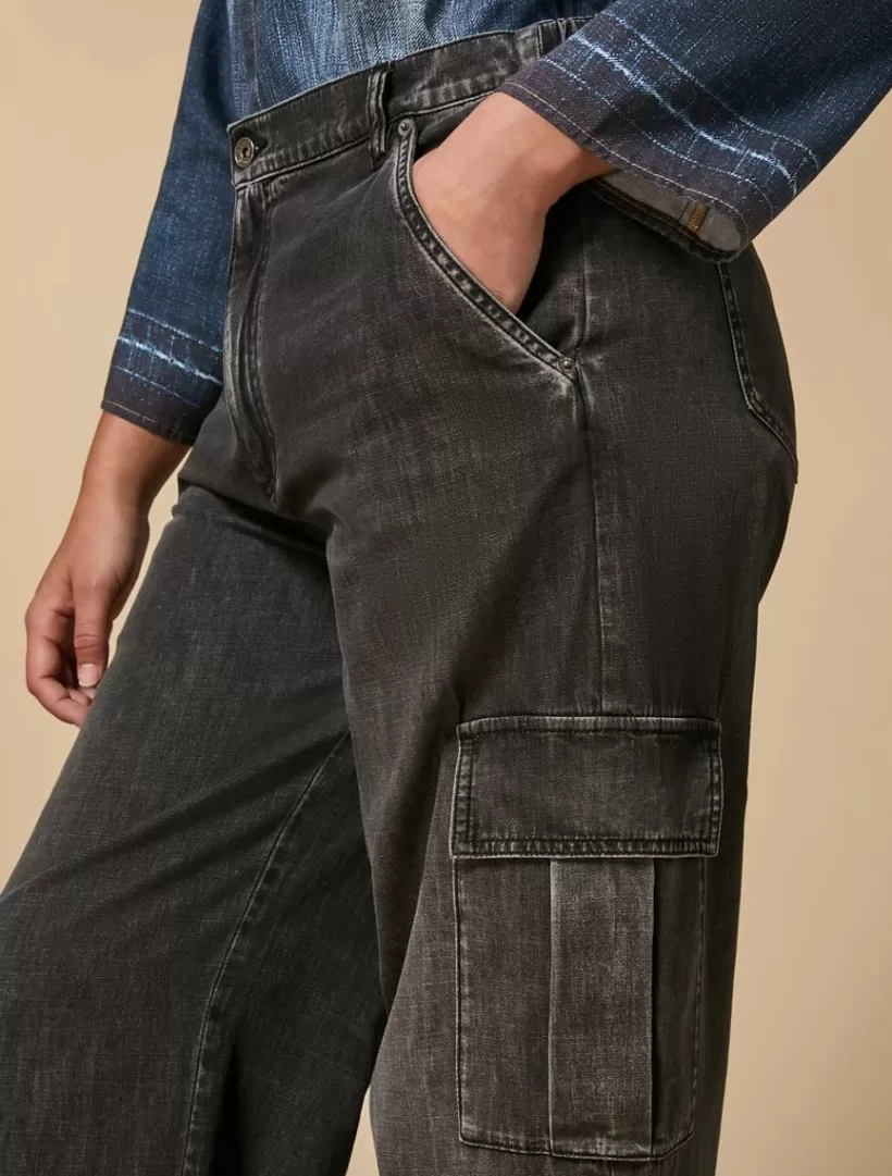 Fashion Denim Cargo Jeans Trousers