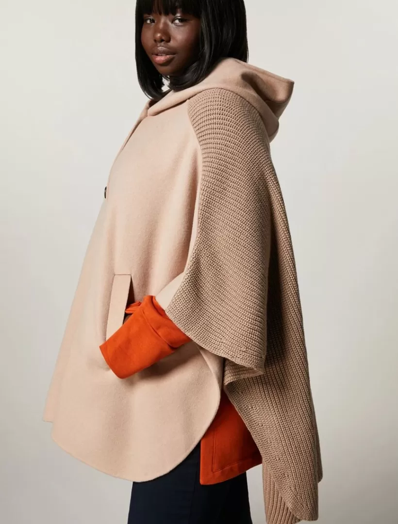 Shop Double-Faced Wool-Blend Poncho Coats