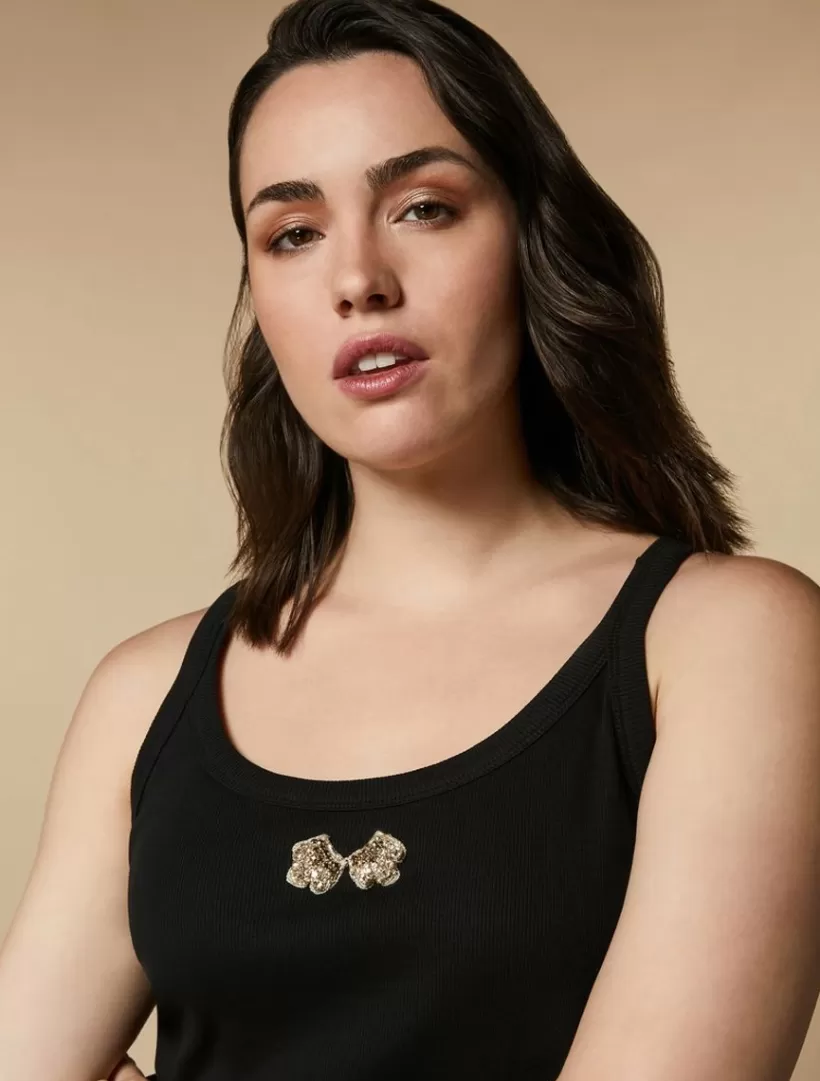 Discount Embroidered Jersey Camisole Top Tops & T-Shirts