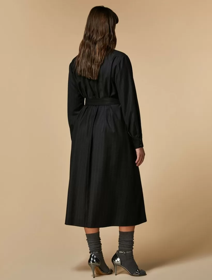 Clearance Flannel Coat Dress Dresses