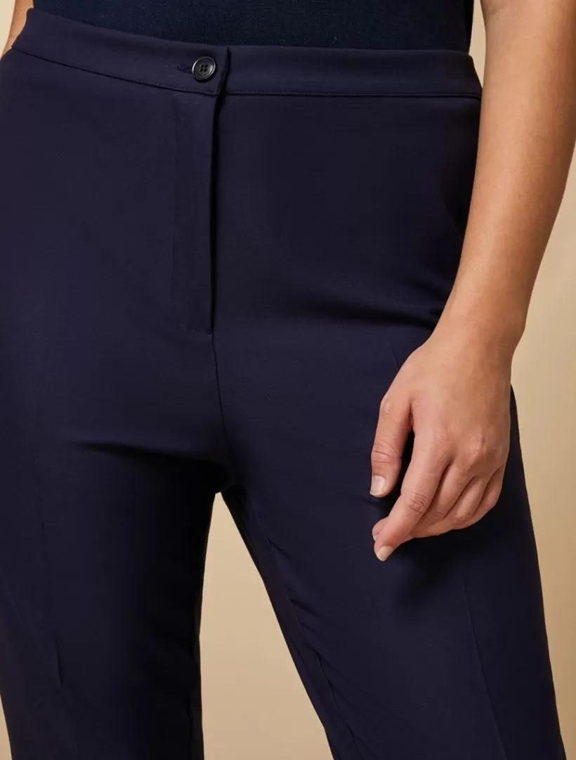 Shop Flared Viscose-Blend Trousers Trousers