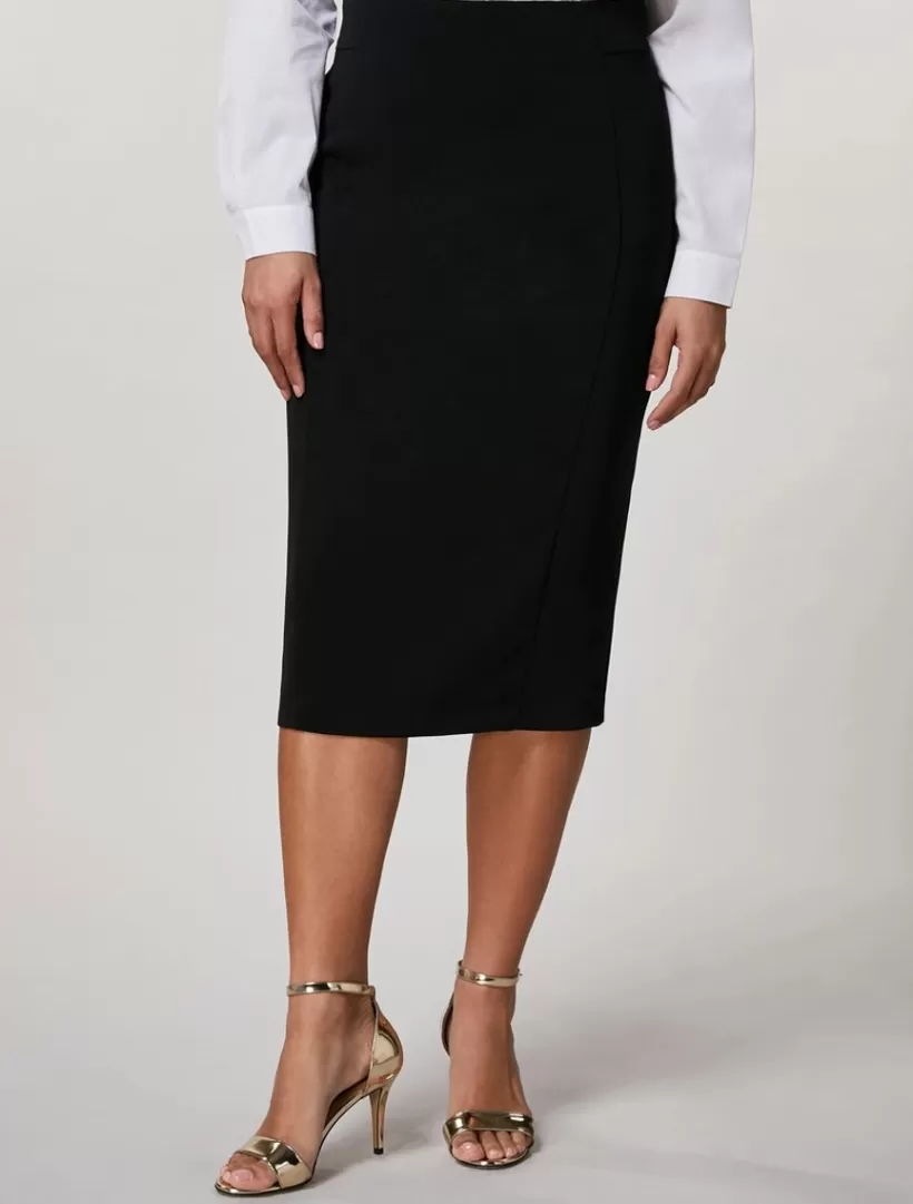 Discount Fluid Stretch Fabric Skirt Formal Trousers And Skirts