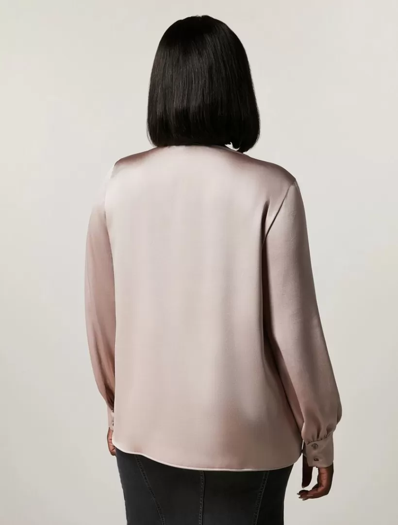 Clearance Hammered Satin Blouse Blouses & Shirts