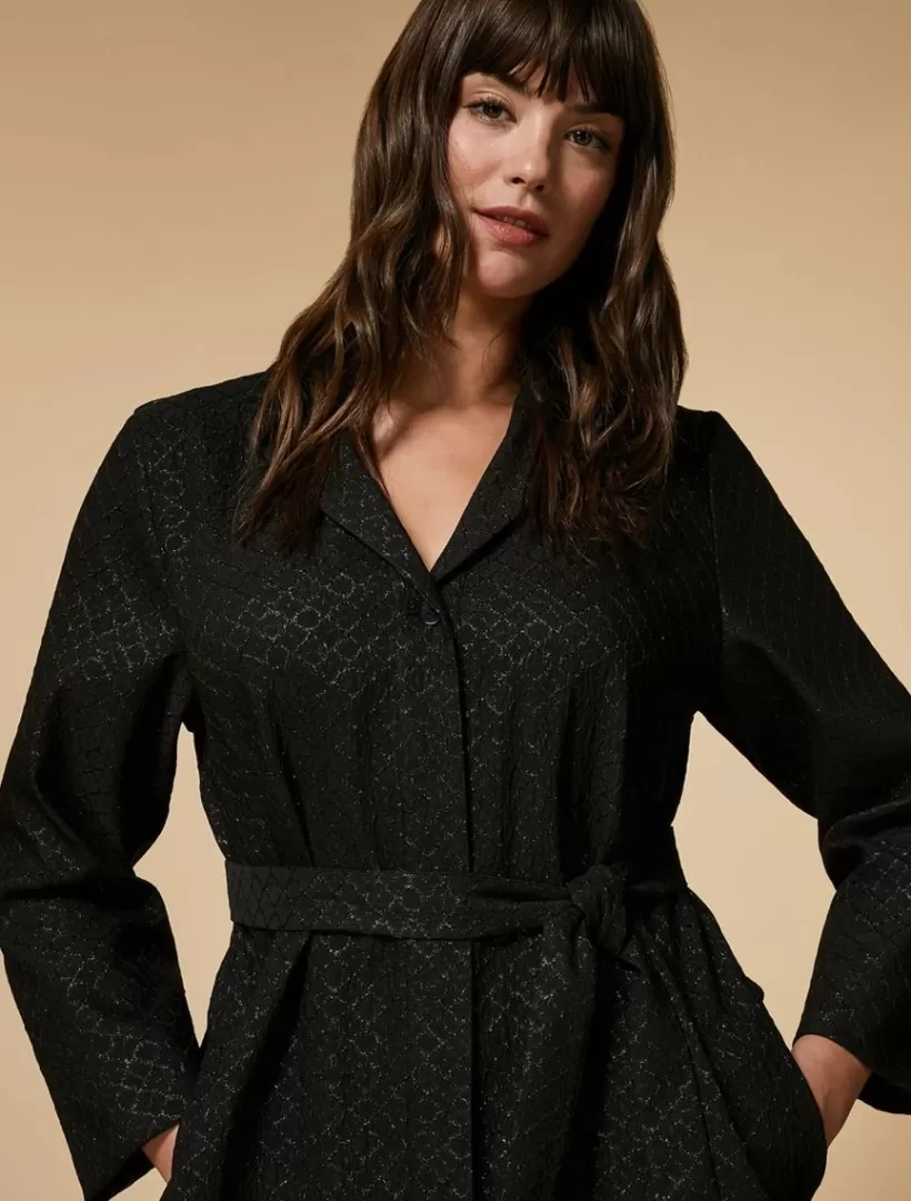 Cheap Jacquard Shirt Dress Dresses