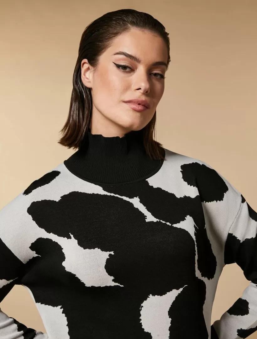 Flash Sale Jacquard Viscose Sweater Knitwear