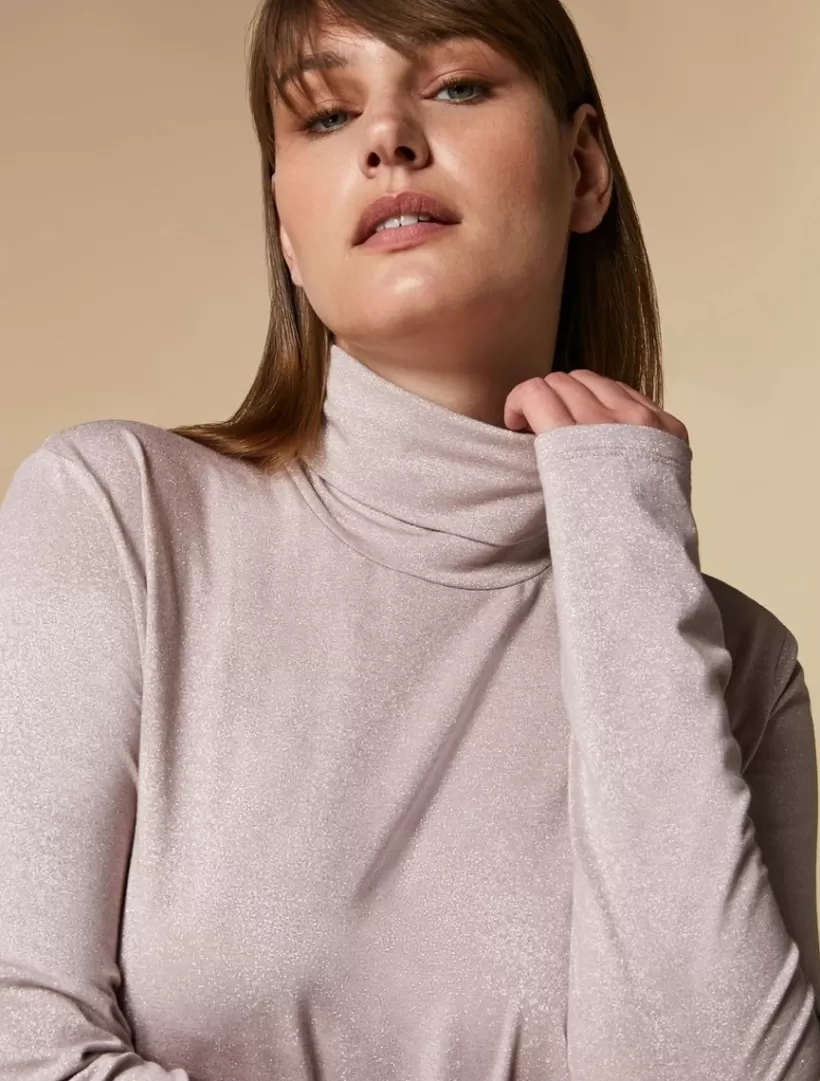 Fashion Jersey Polo-Neck Sweater Knitwear