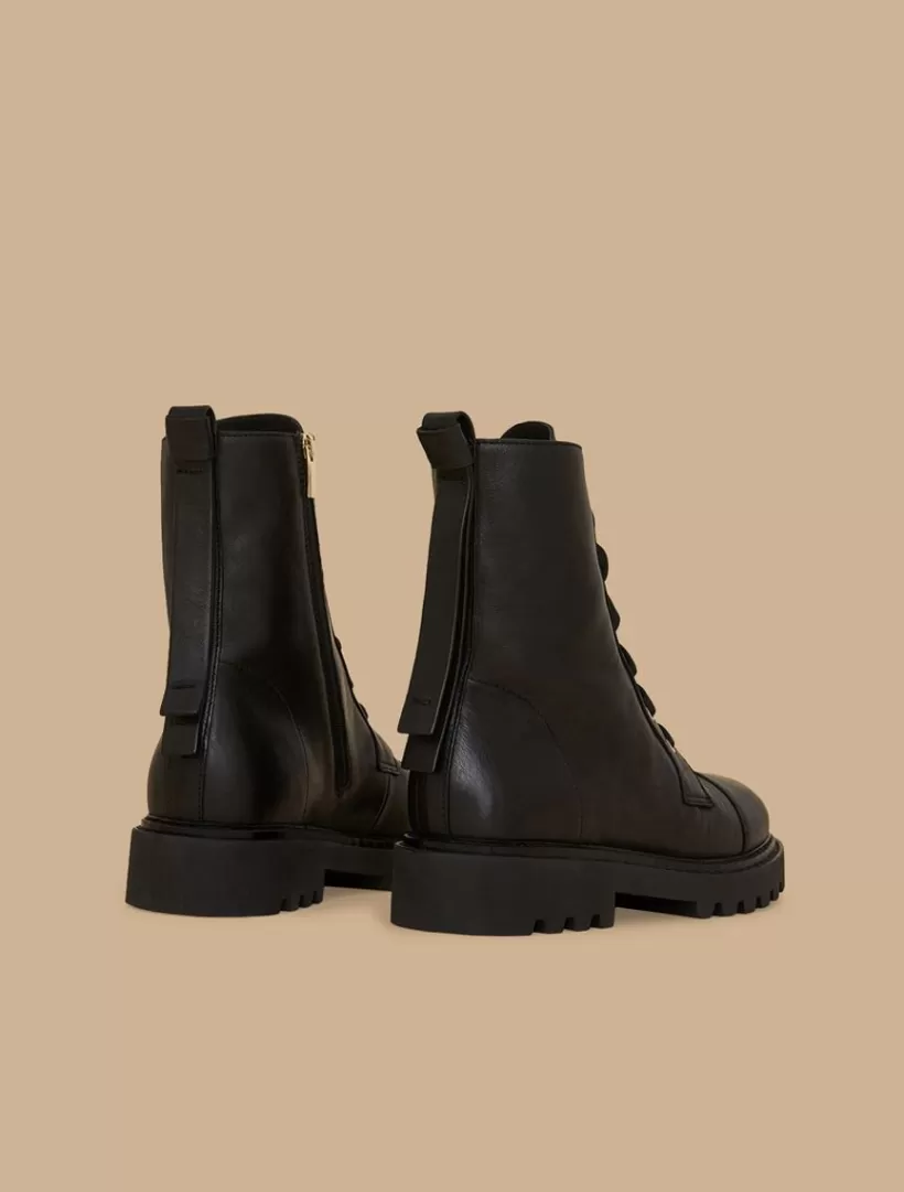 Hot Leather Combat Boots Shoes