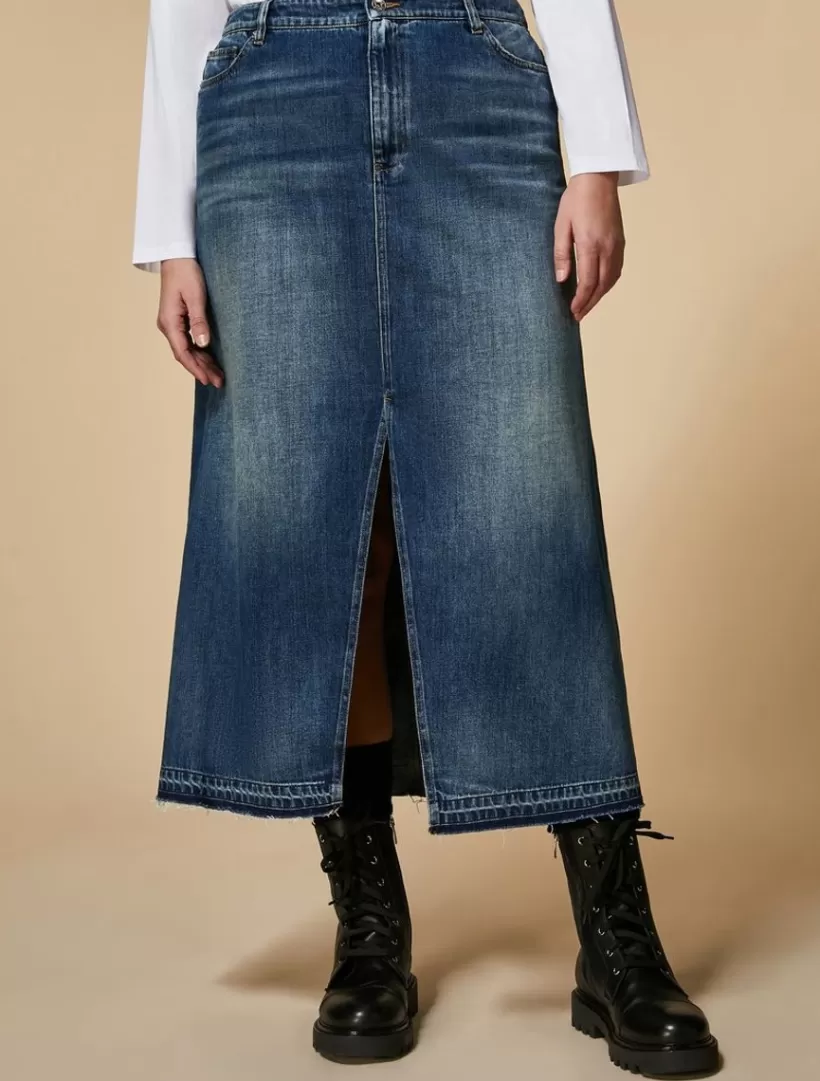 Flash Sale Long Denim Skirt Skirts