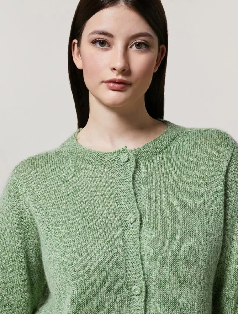 Cheap Lurex And Mohair Blend Cardigan Knitwear