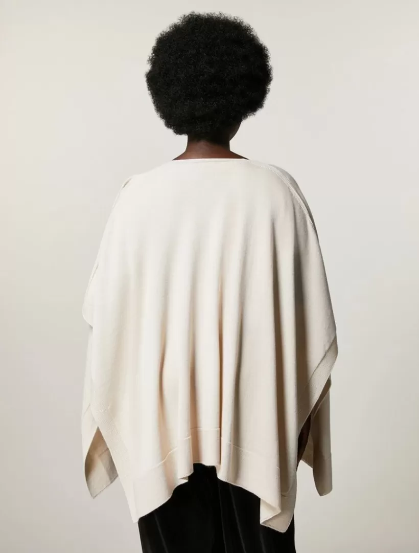 Flash Sale Merino Wool-Blend Poncho Knitwear