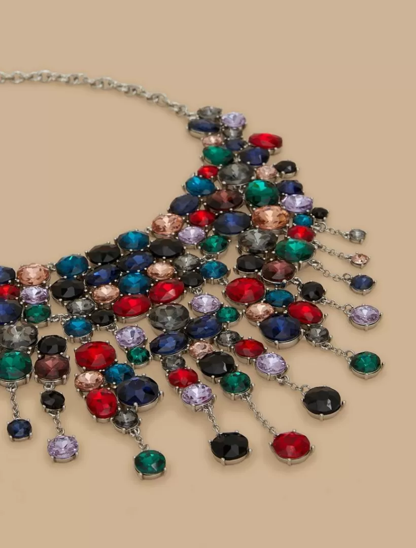 Discount Multicoloured Rhinestone Necklace Jewelry