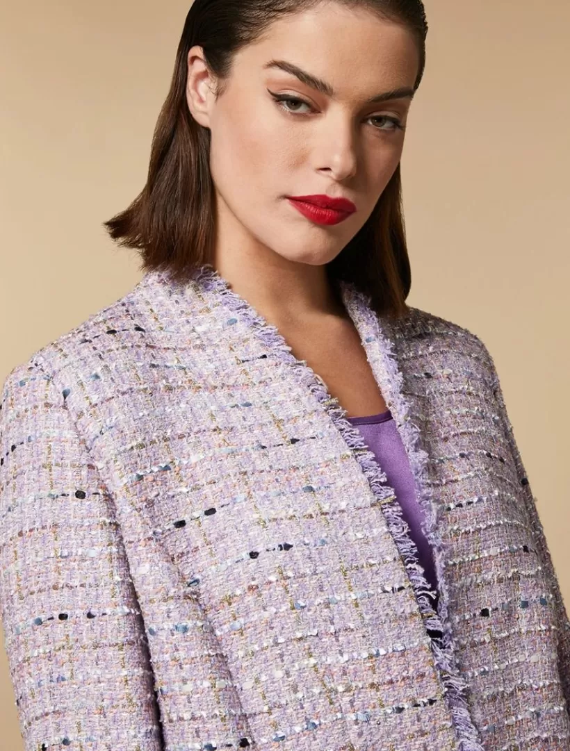 Fashion Multicoloured Yarn-Dyed Jacket Formalwear