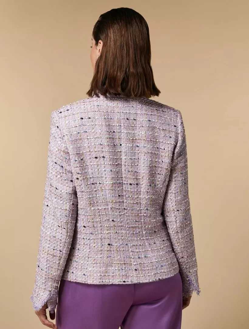 Fashion Multicoloured Yarn-Dyed Jacket Formalwear