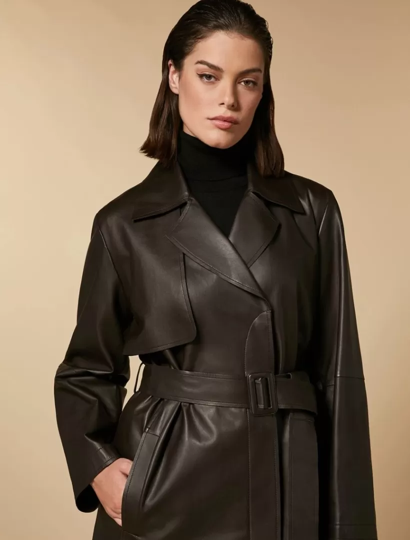 Shop Nappa Leather Duster Coat Coats