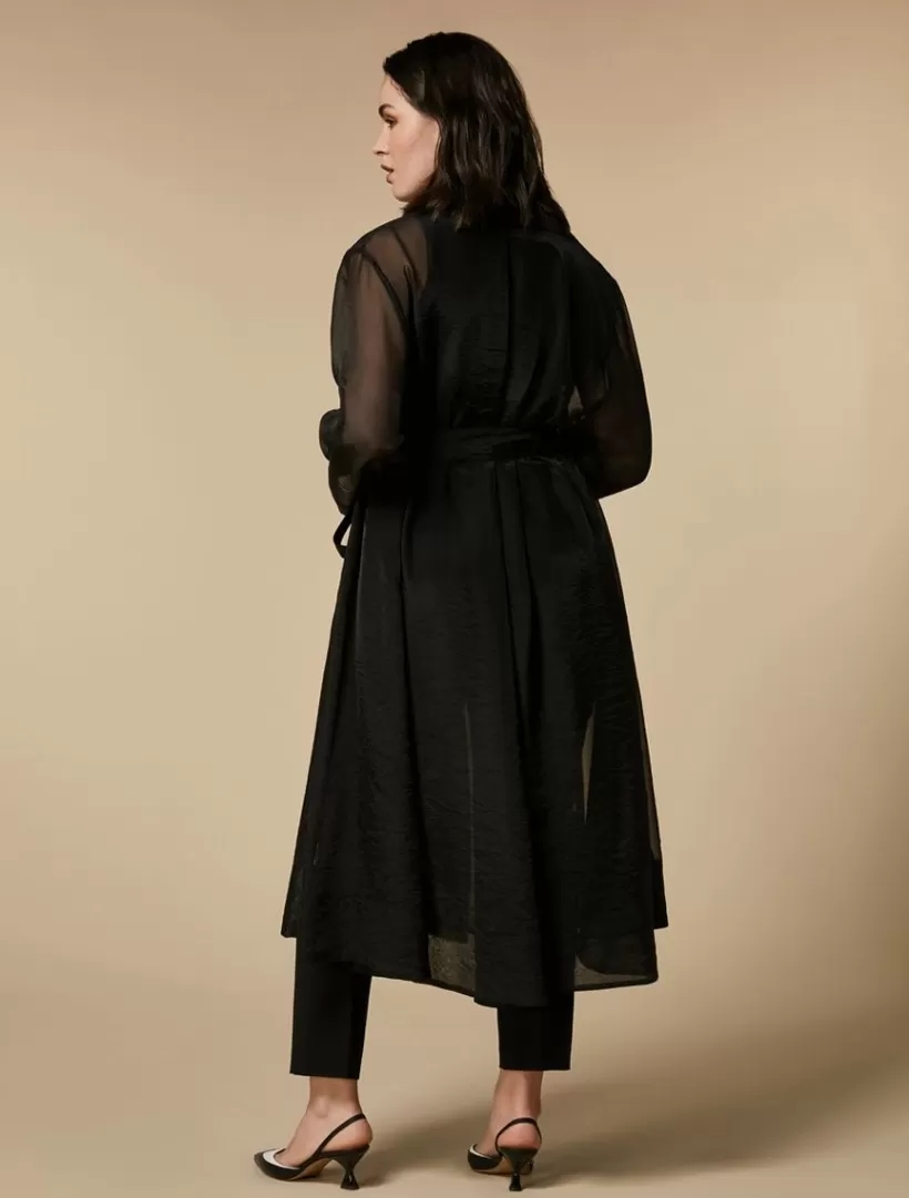 Discount Organza Trench Coat Coats