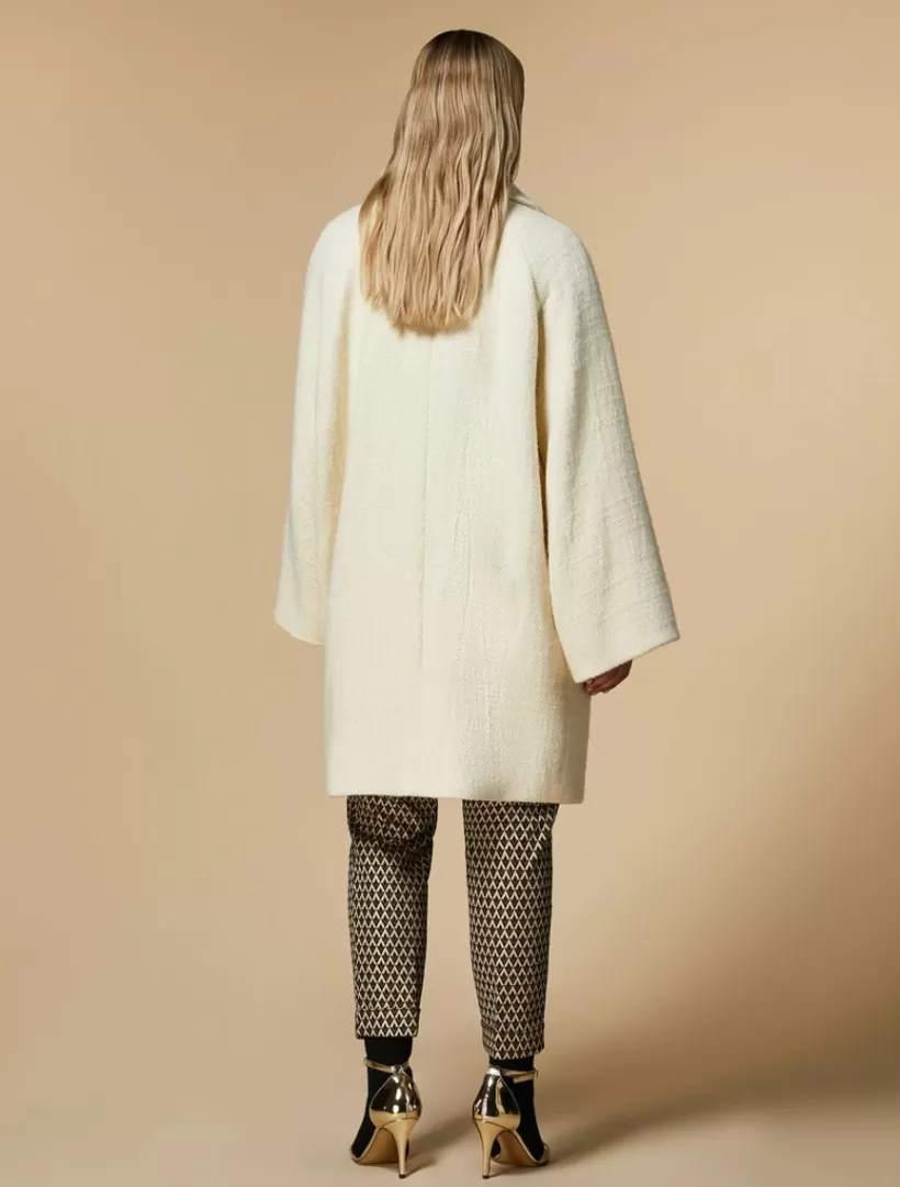 Discount Oversized Knit Fabric Coat Coats