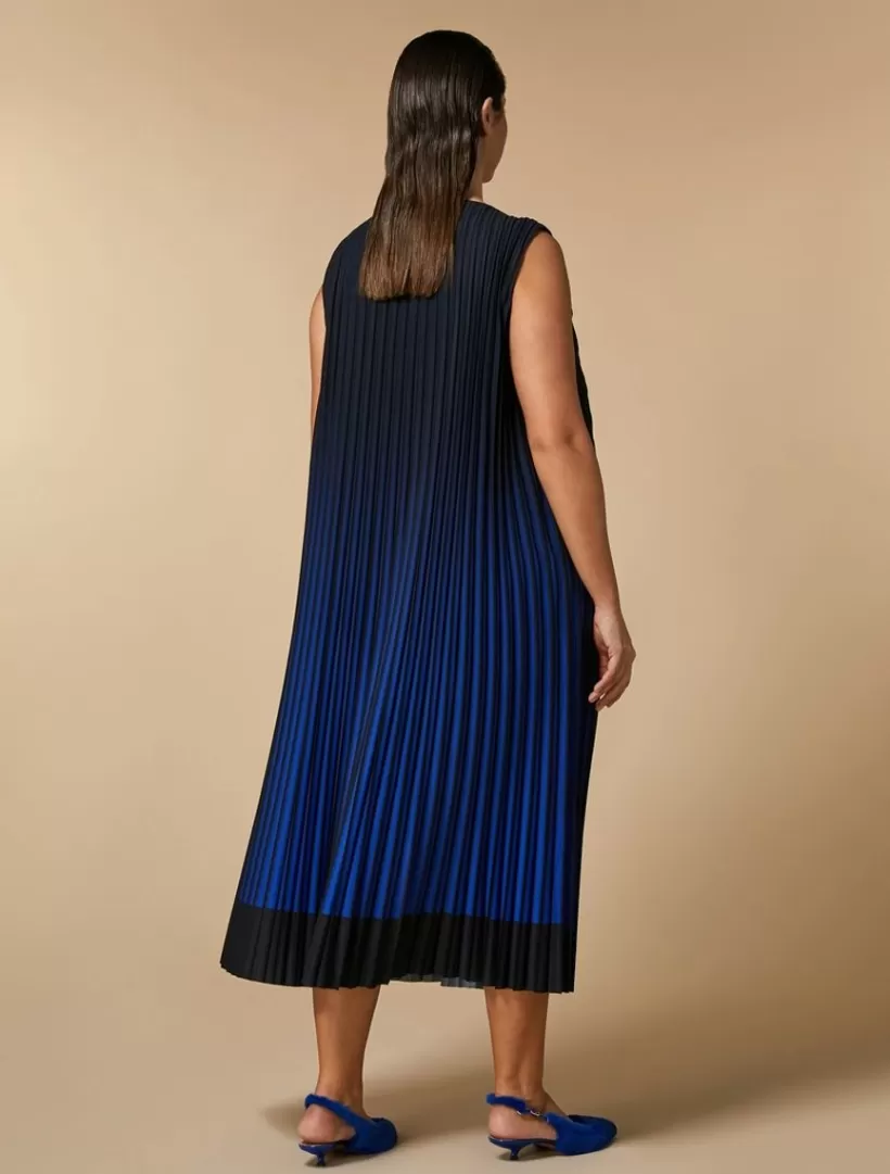 Store Pleated Crepe De Chine Dress Dresses