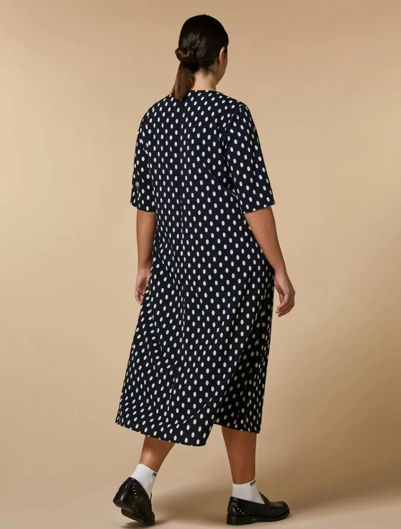 Clearance Printed Crepe De Chine Dress Dresses