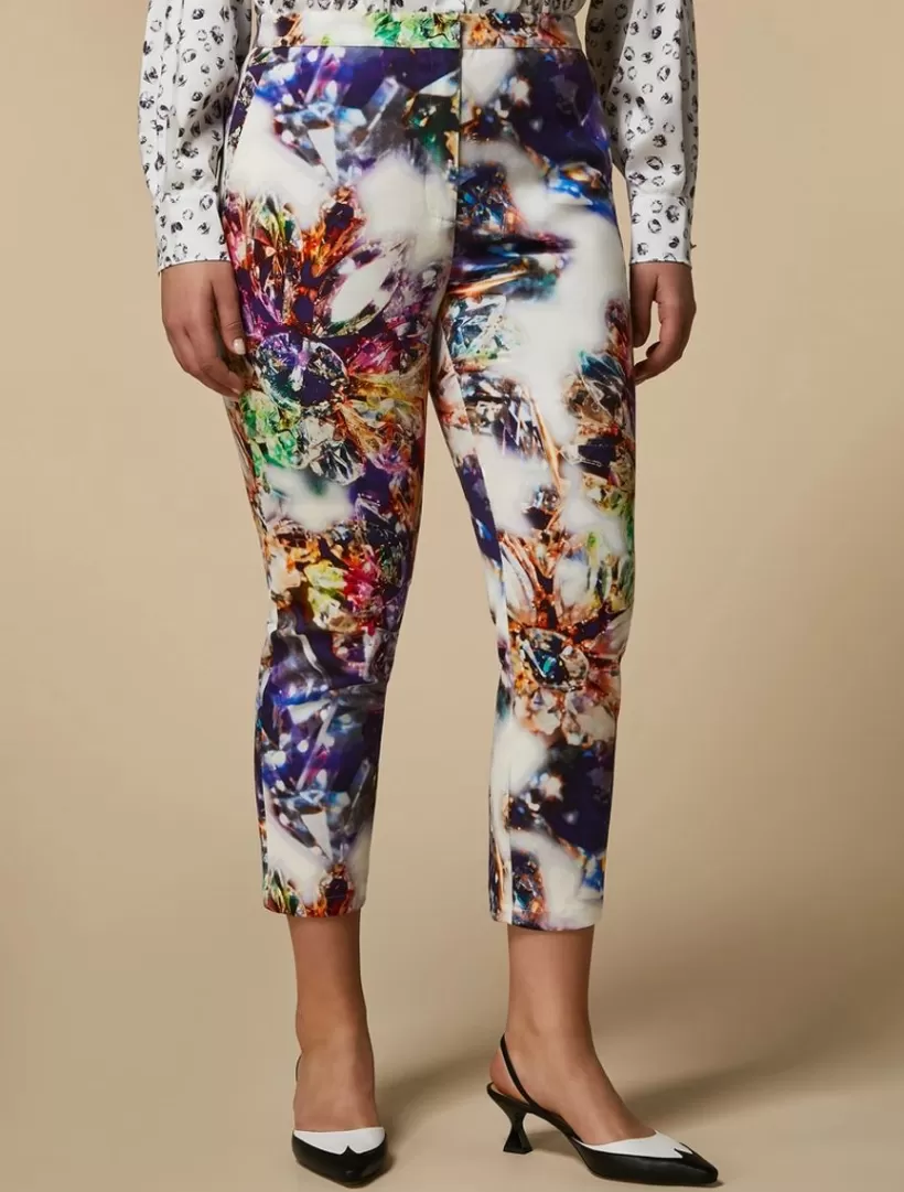 Sale Printed Drill Trousers Trousers