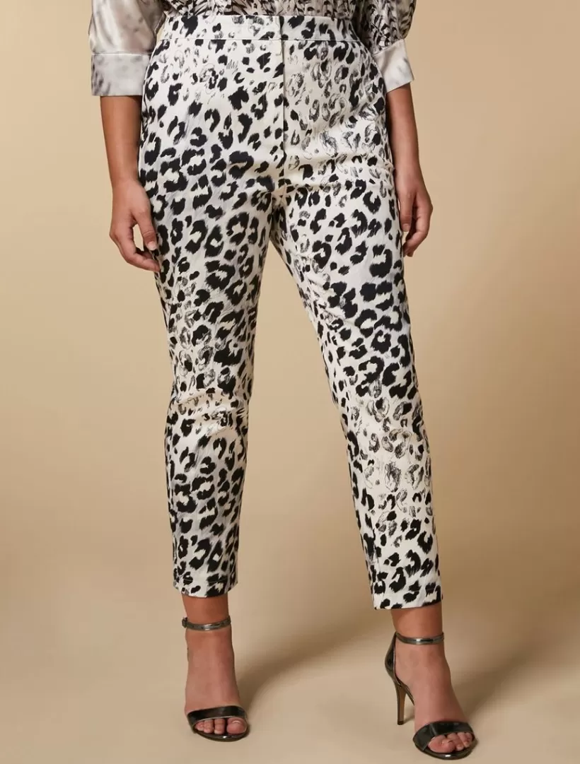 Online Printed Gabardine Trousers Trousers