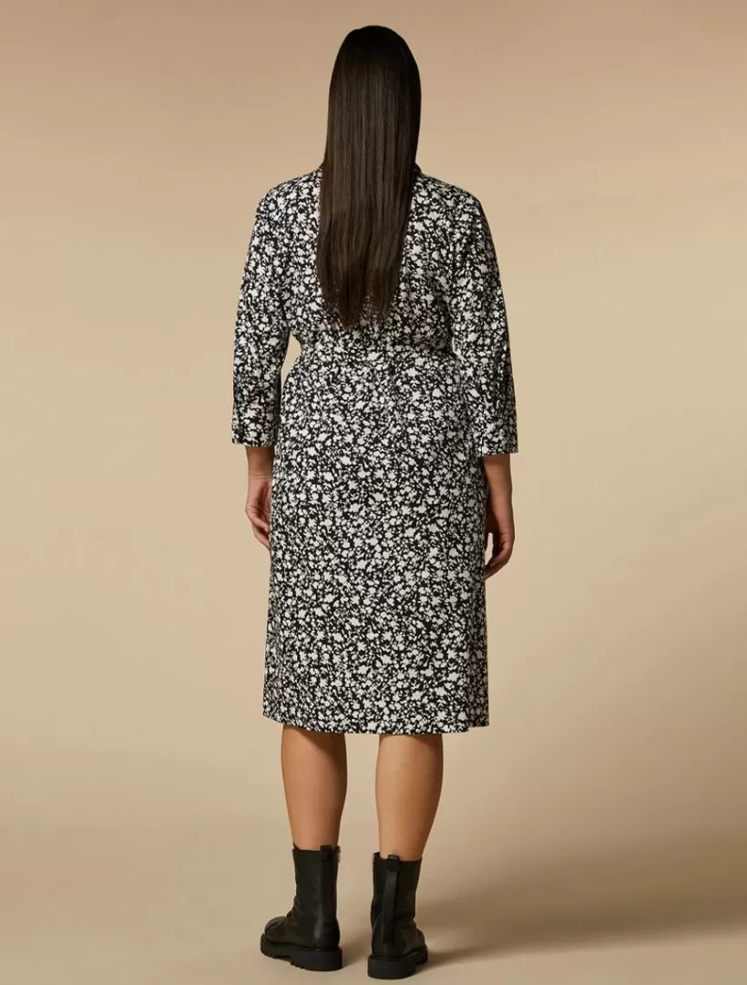 Clearance Printed Poplin Shirt Dress Dresses