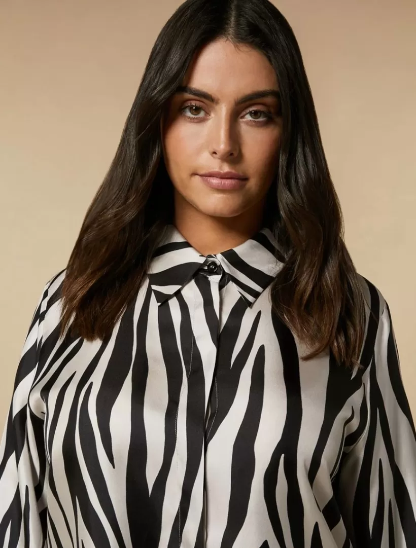 Shop Printed Silk Twill Shirt Blouses & Shirts