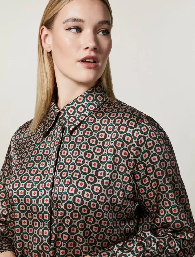 Shop Printed Twill Tunic Blouses & Shirts