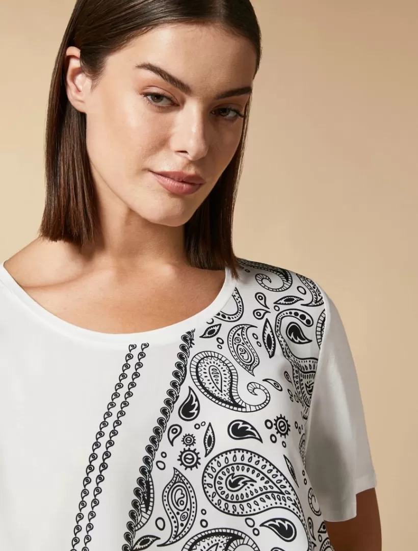 Clearance Print-Embellished Jersey T-Shirt Tops & T-Shirts