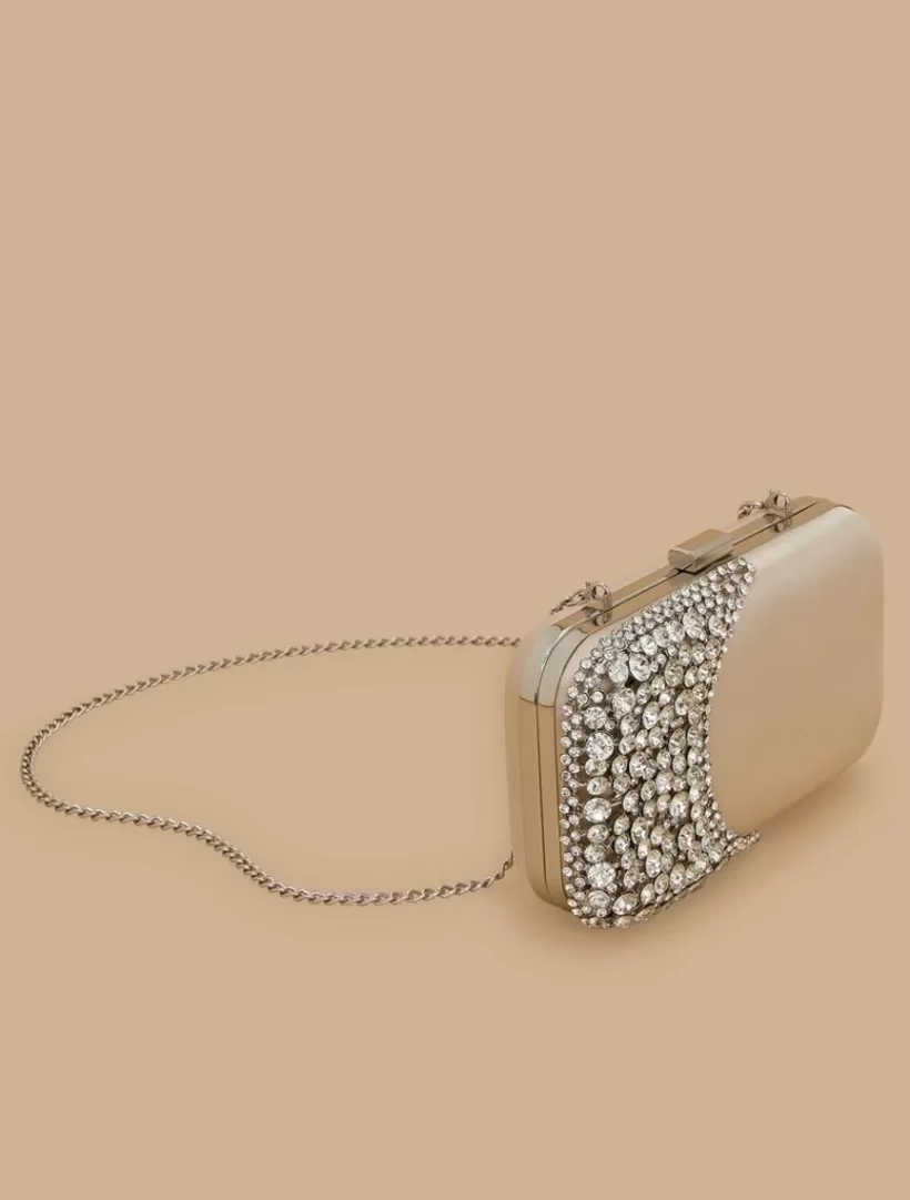 Online Rhinestone Satin Clutch Bags