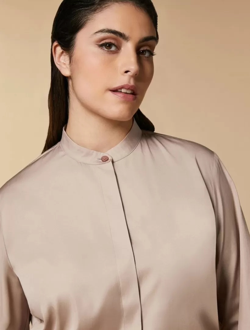 Clearance Sash Poplin Shirt Blouses & Shirts