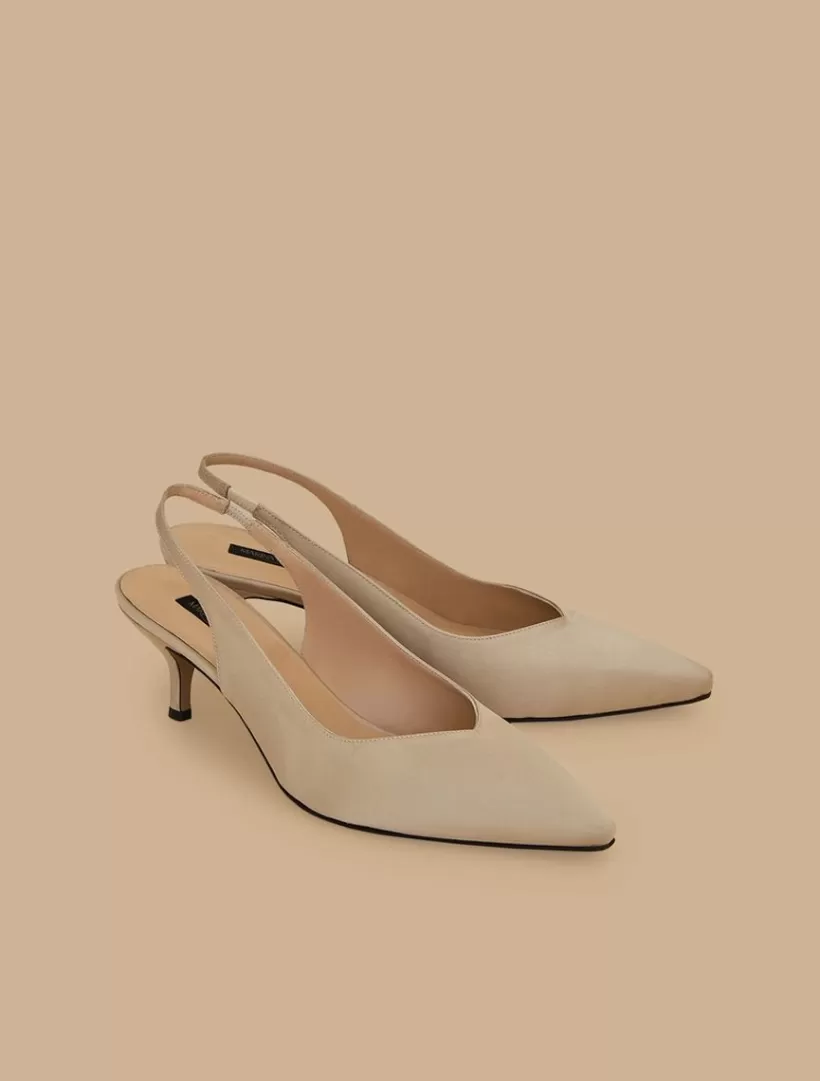 Flash Sale Satin Sling-Back Court Shoes Formalwear