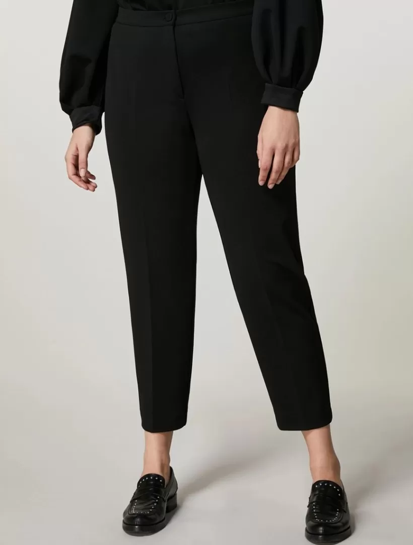 Flash Sale Scuba Jersey Crepe Trousers Trousers