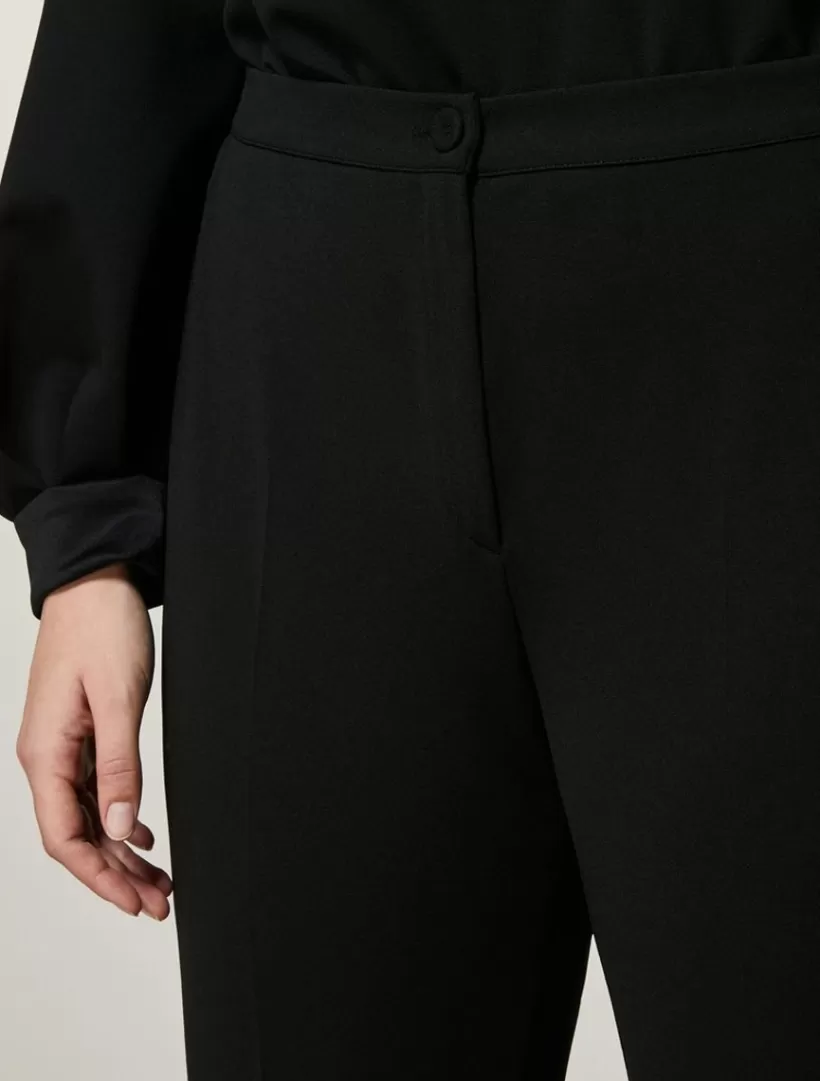 Flash Sale Scuba Jersey Crepe Trousers Trousers