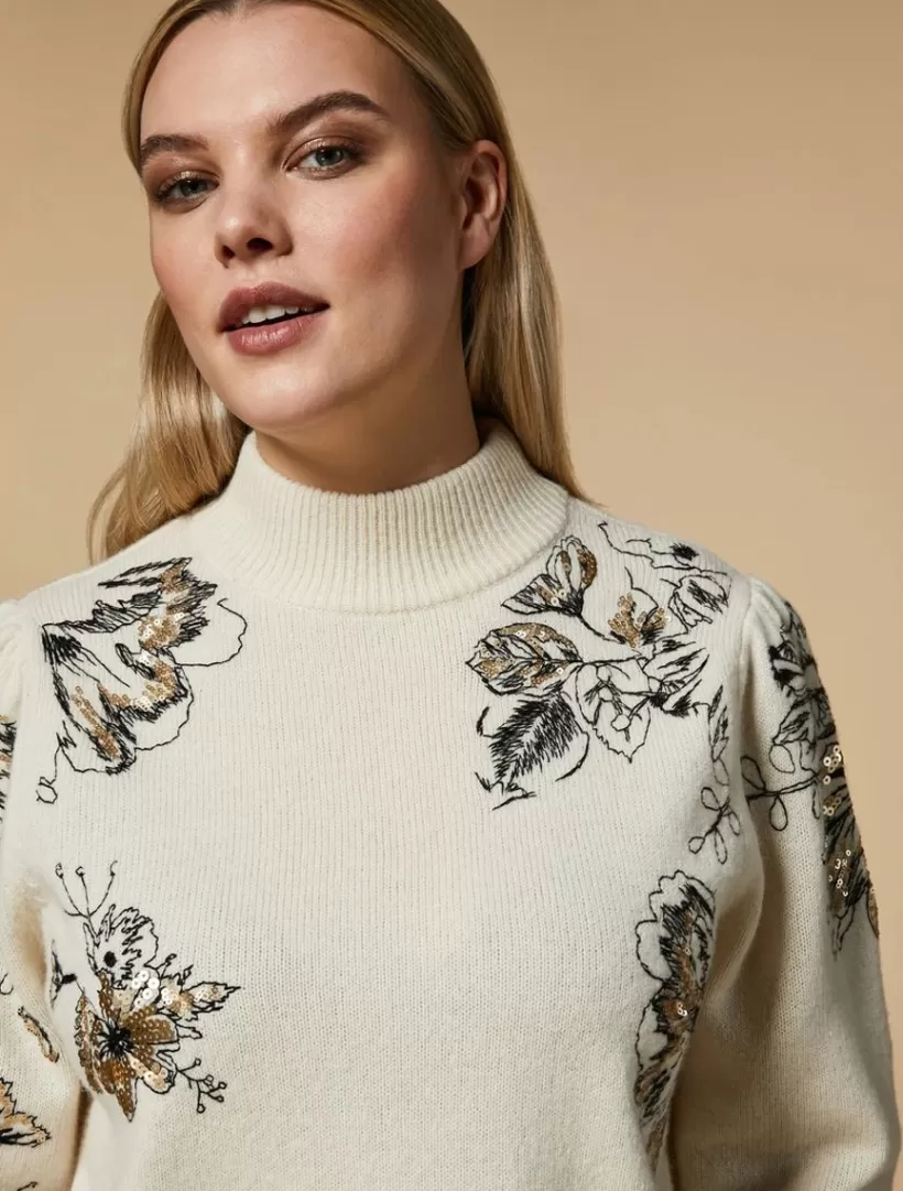 Hot Sequin-Embroidered Sweater Knitwear