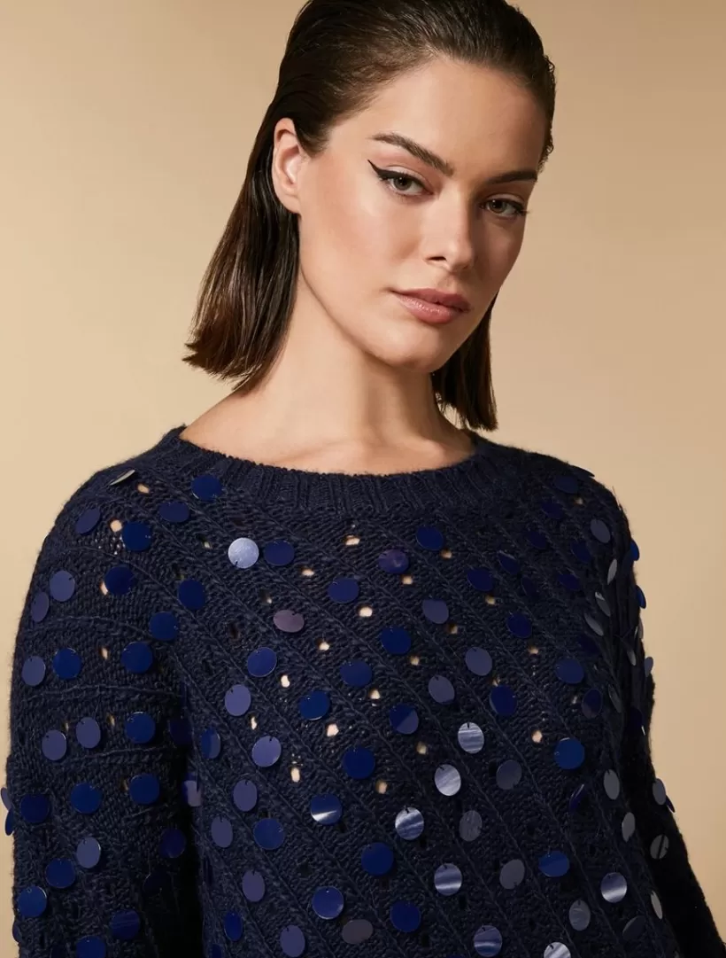 Cheap Sequinned Alpaca-Blend Sweater Knitwear