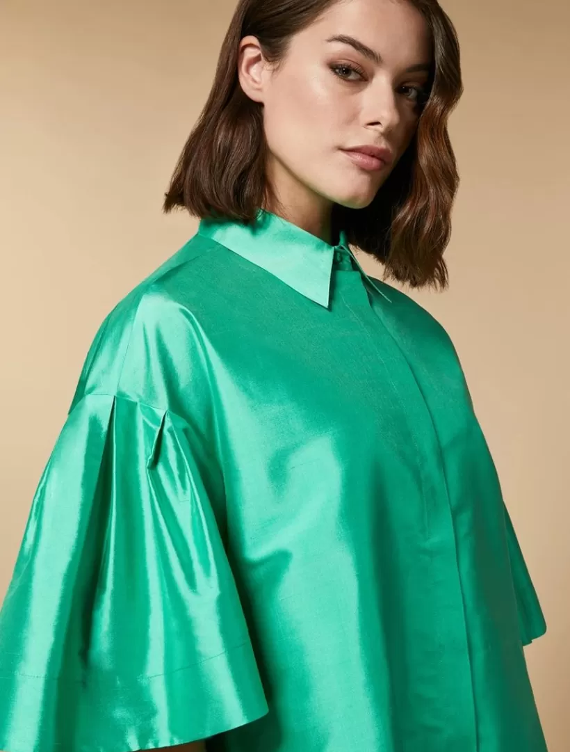 Shop Silk Shantung Tunic Blouses & Shirts