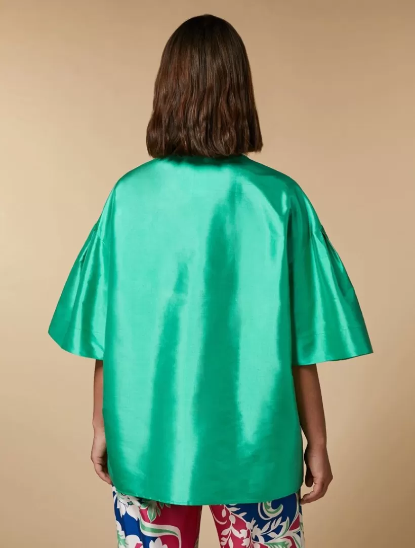 Shop Silk Shantung Tunic Blouses & Shirts