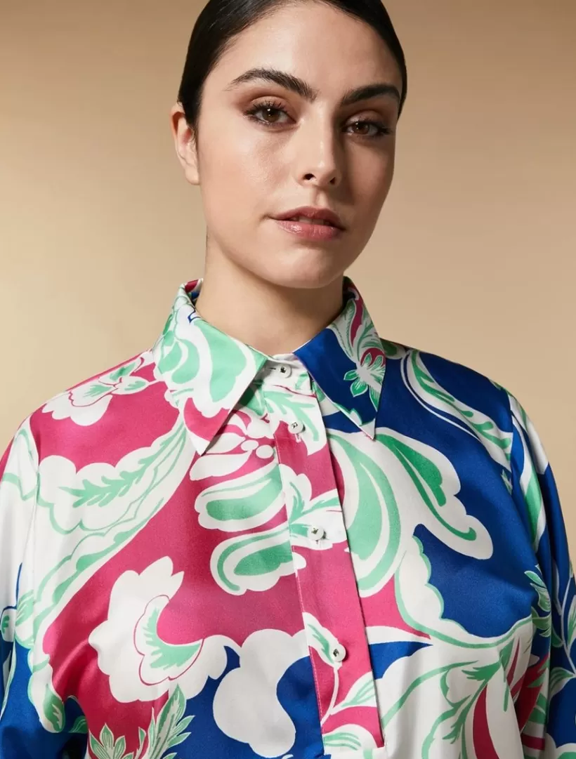 Store Silk Twill Tunic Blouses & Shirts