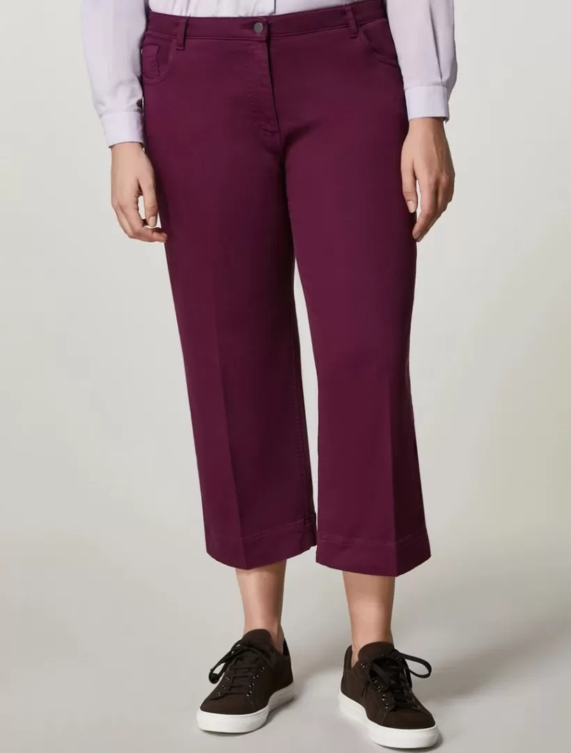 Fashion Stretch Cotton Trousers Trousers