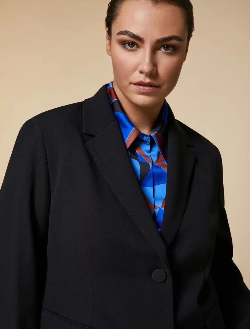 Best Stretch Crepe Blazer Jacket Jacket & Blazers