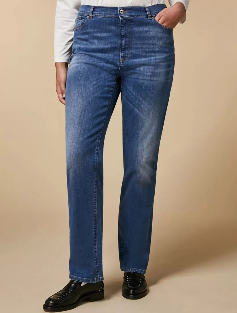 Clearance Stretch Denim Regular Jeans Trousers