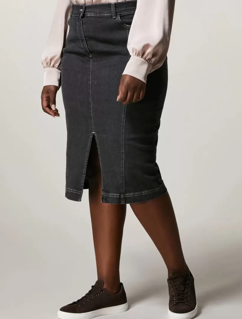 Discount Stretch Denim Skirt Skirts