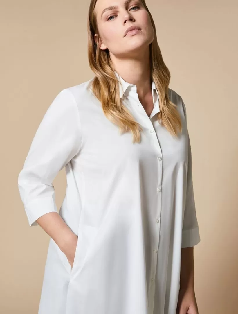 Fashion Stretch Poplin Shirt Blouses & Shirts