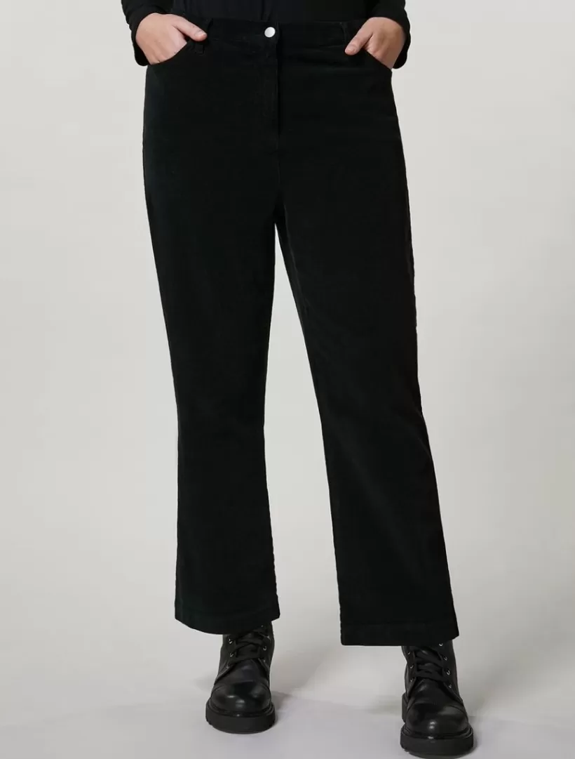 Clearance Stretch Velvet Trousers Trousers