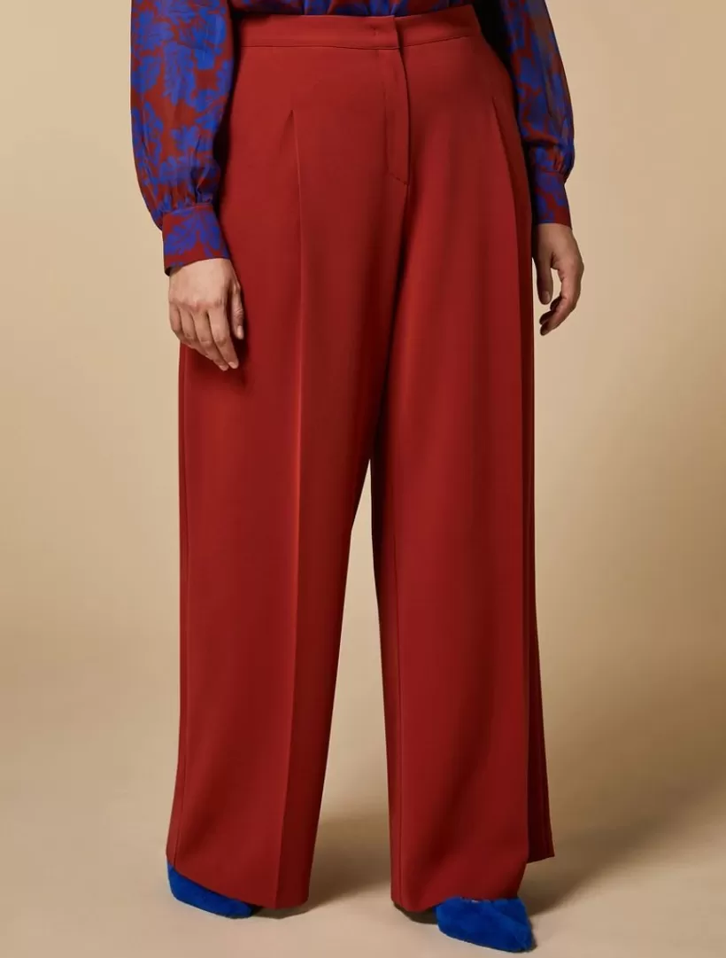 Fashion Triacetate Palazzo Trousers Trousers