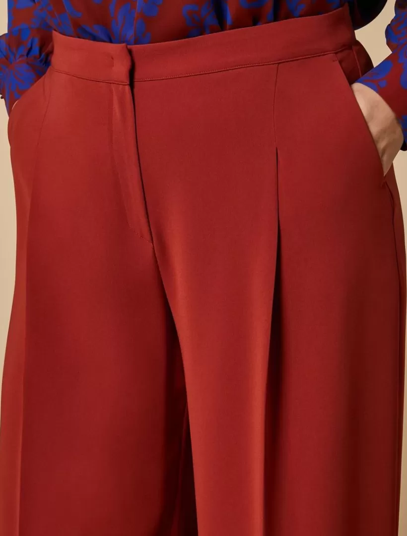 Fashion Triacetate Palazzo Trousers Trousers